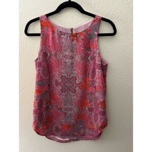 Pink and Orange Paisley Women's Top